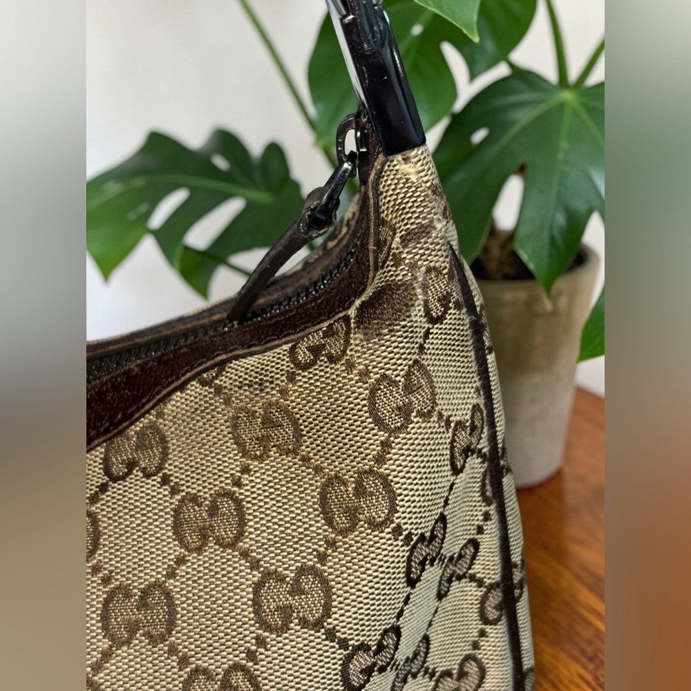 Gucci GG Canvas Half Moon Crossbody Bag - Picture 7 of 13